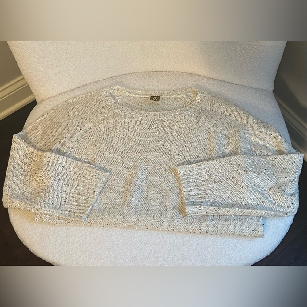 Anne Klein Sequin Sweater